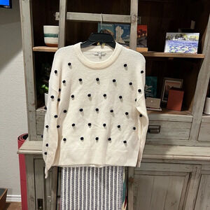 Madewell bobble polka dot sweater size small